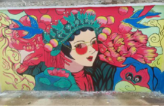 贵溪墙体彩绘-网红墙