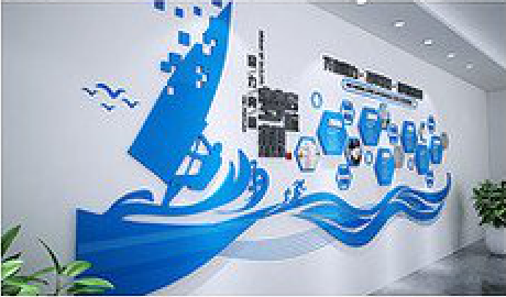 贵溪海浪主题文化墙如何设计？