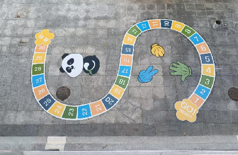 贵溪地面游戏彩绘