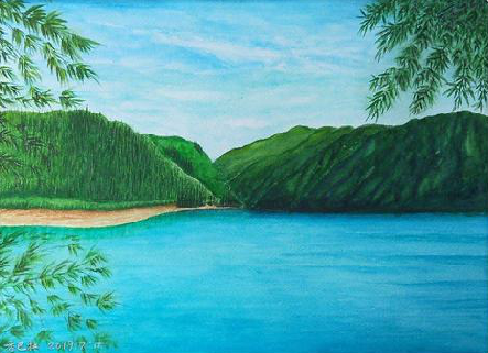 贵溪在墙绘中，如何绘画绿水青山？